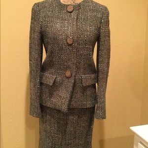 MaxMara wood suit.